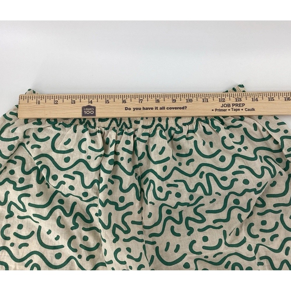 Fin & Vince NWT Pull-On Casual Shorts Size Large L Green White Smiley Face New - Picture 5 of 7